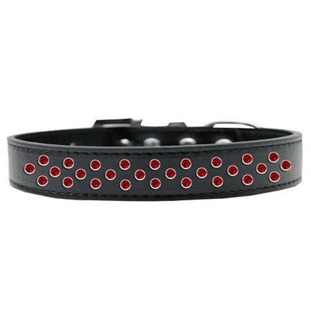 UNCONDITIONAL LOVE Sprinkles Red Crystals Dog CollarBlack Size 18 UN920593